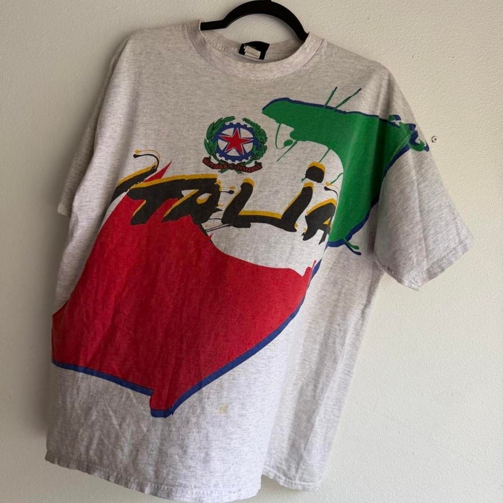 Vintage 90s Italy World Cup t shirt size XL